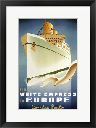 Framed White Empress Print