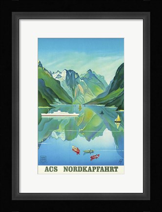 Framed Nordkapfahrt Print