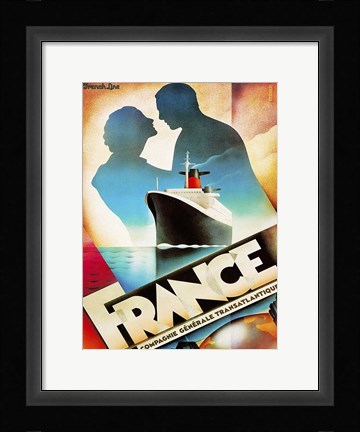 Framed Sail to France Print