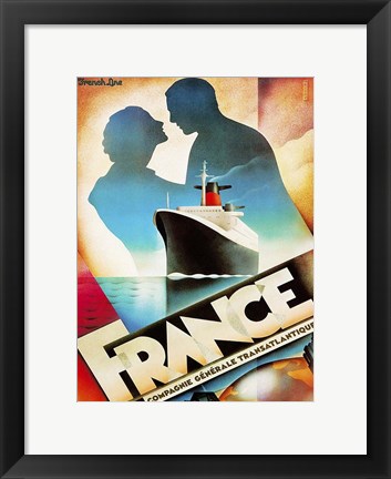 Framed Sail to France Print
