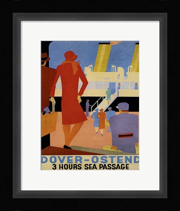 Framed Dover Ostend Print