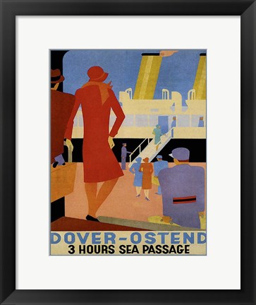 Framed Dover Ostend Print