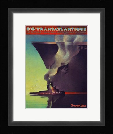 Framed Trans Atlantique Print
