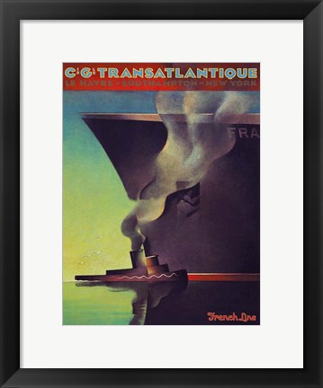 Framed Trans Atlantique Print