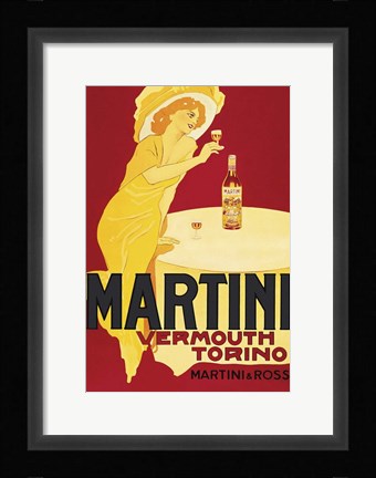Framed Martini Print