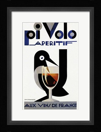 Framed Pi Volo Aperitif Print