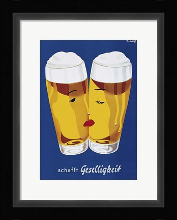 Framed Geselligkeit Print