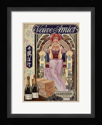 Framed Veuve Amior Print