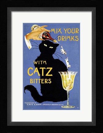 Framed Mix Your Drinks Print