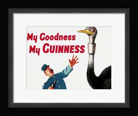 Framed My Goodness My Guinness Print