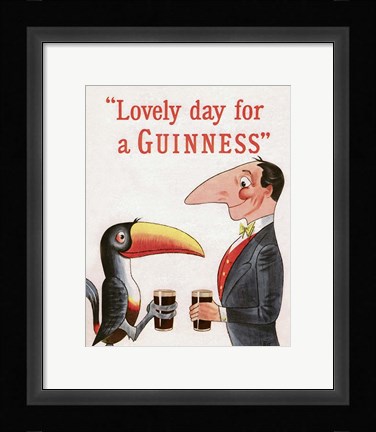 Framed Lovely Day for a Guinness Print
