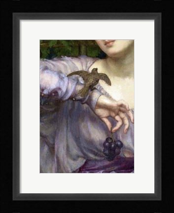 Framed Edward John Poynter, Lesbia and her sparrow Detail 1907 Print