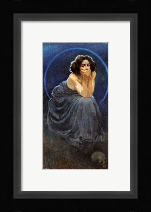 Framed Giorgio Kienerk Lenigma Umano Print