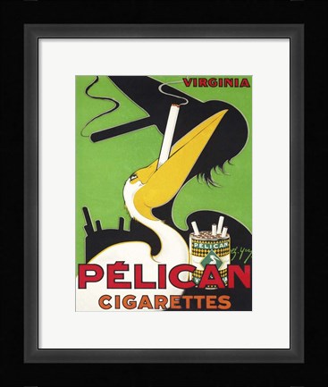 Framed Pelican Cigarettes Print