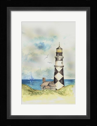 Framed Lighthouse 1 Print