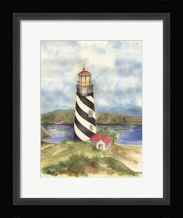 Framed Lighthouse 3 Print