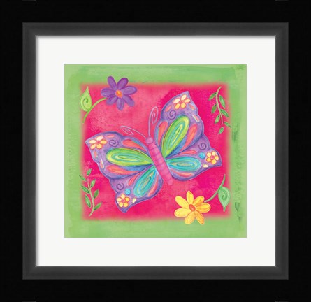 Framed Butterfly 2 Print