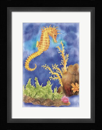 Framed Seahorse Print