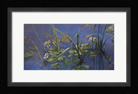 Framed Lilies Print