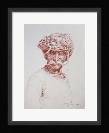 Framed Portrait of a Man Print