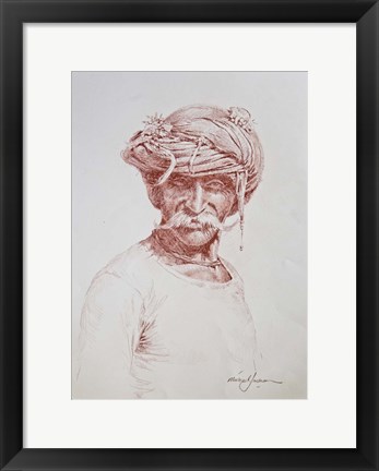 Framed Portrait of a Man Print
