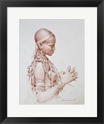 Framed Praying Print
