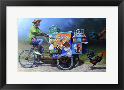 Framed Chicken Run Print