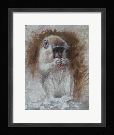 Framed Monkey 3 Print