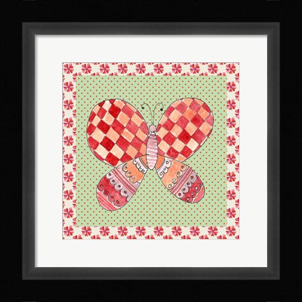 Framed Butterfly Tile Print