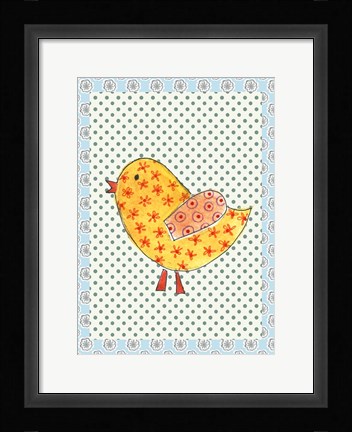 Framed Yellow Chick Print