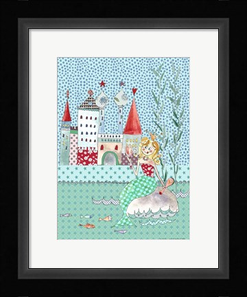 Framed Little Mermaid  A Print