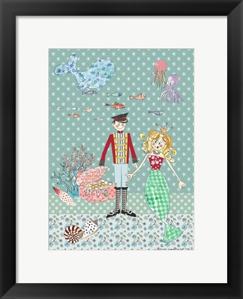 Framed Little Mermaid  B Print