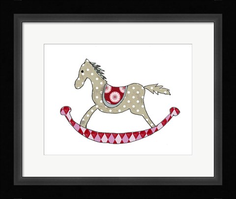Framed Rocking Horse Print