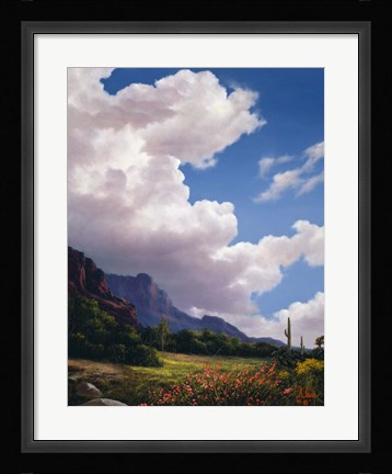 Framed Clouds Above Print