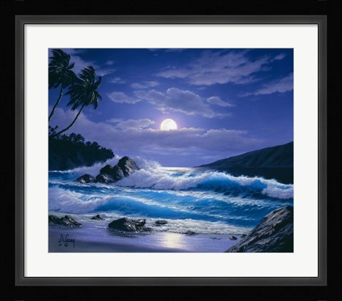 Framed Moon Rising Print