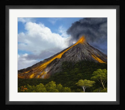 Framed Eruption Print