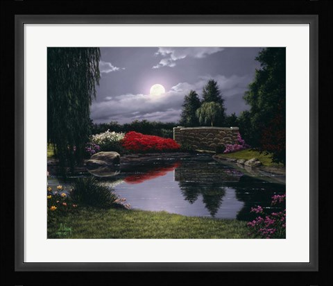 Framed Burst of Red Print