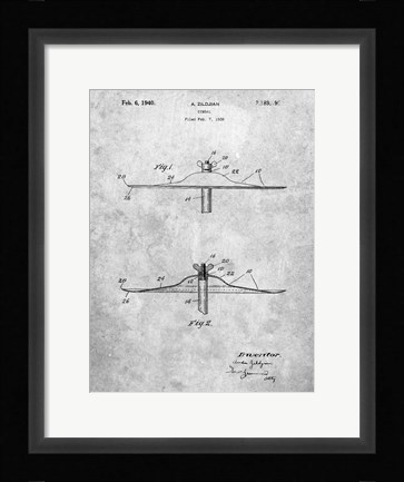 Framed Cymbal Patent Print