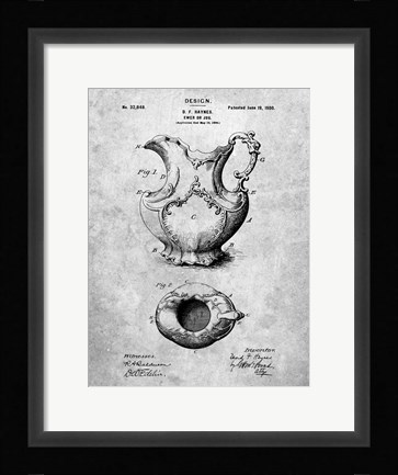 Framed Ewer or Jug Patent Print