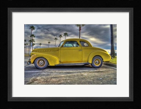 Framed Yellow Oldie Print
