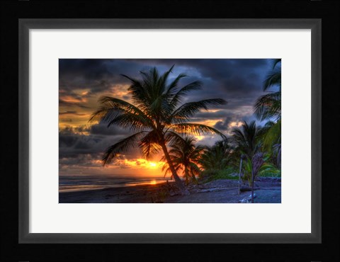 Framed Tropical Sunset Print