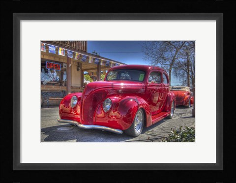 Framed Hot Red Print