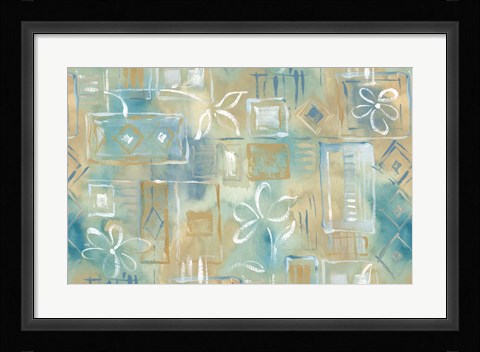 Framed Floral Abstract Print