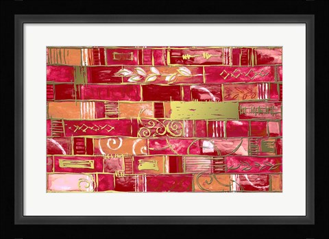 Framed Gold Lines Print