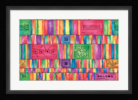 Framed Neon Pink Print