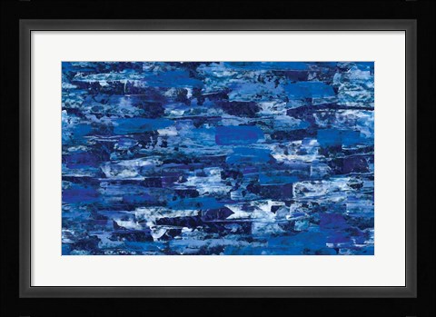Framed Deep Blue Print