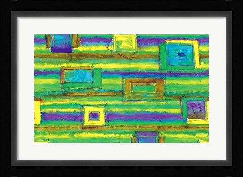 Framed Abstract Geometric Print