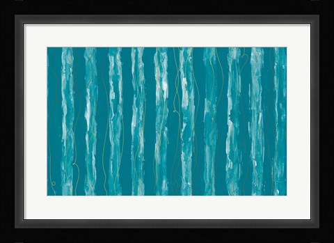 Framed Vertical Stripes Print