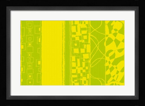 Framed Lemon and Lime Bands Print