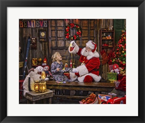 Framed Ivey Boy Magic Paint Print